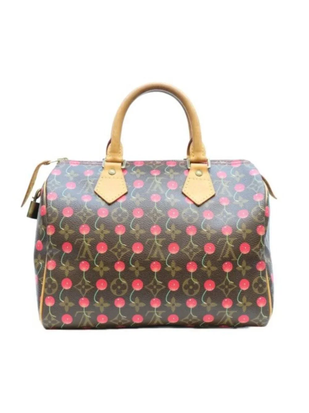 Louis Vuitton Monogram Cherry Speedy 25 Handbag